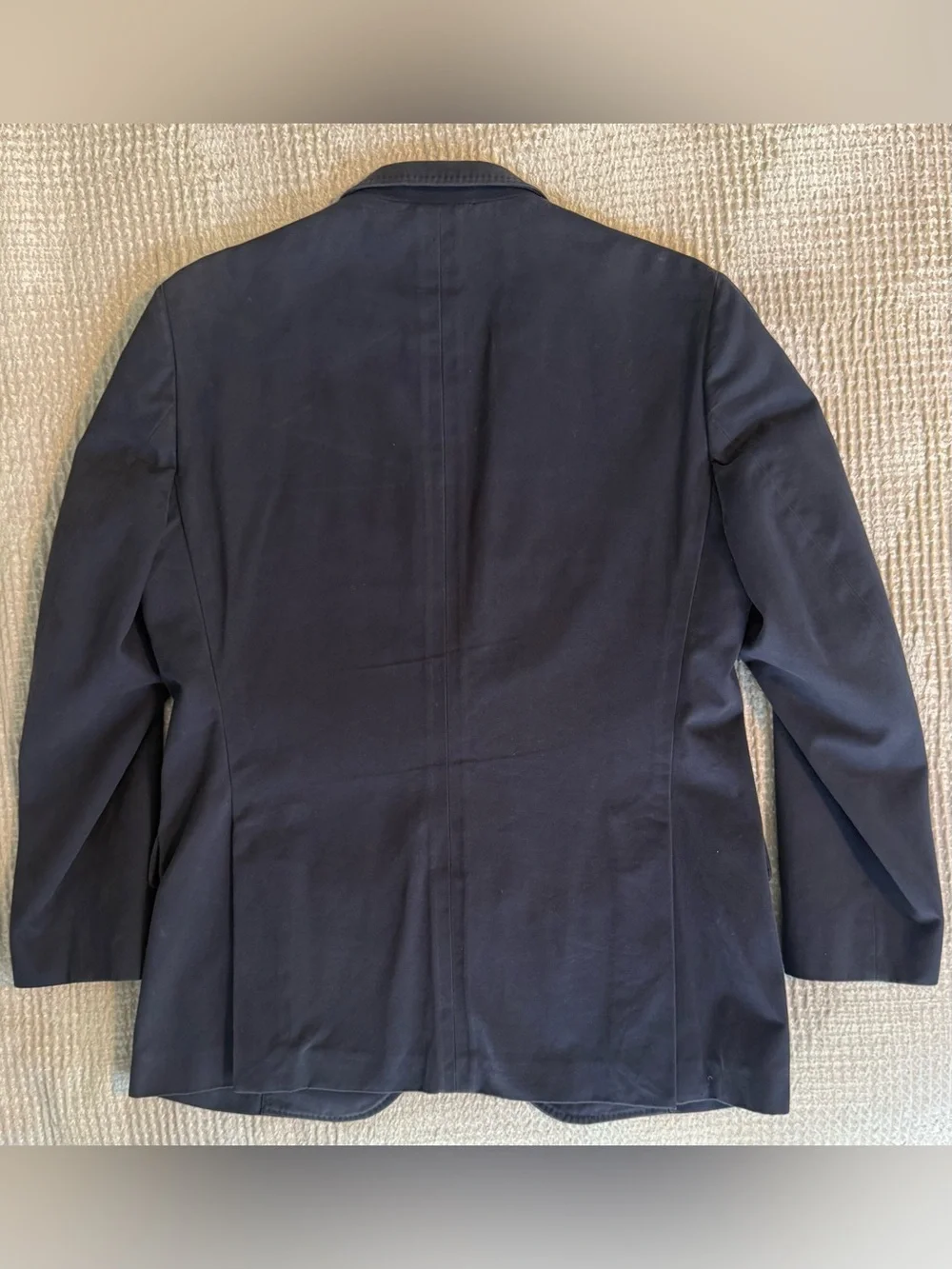 Brooks Brothers Navy 100% Cotton Unstructured Sport Coat Blazer M